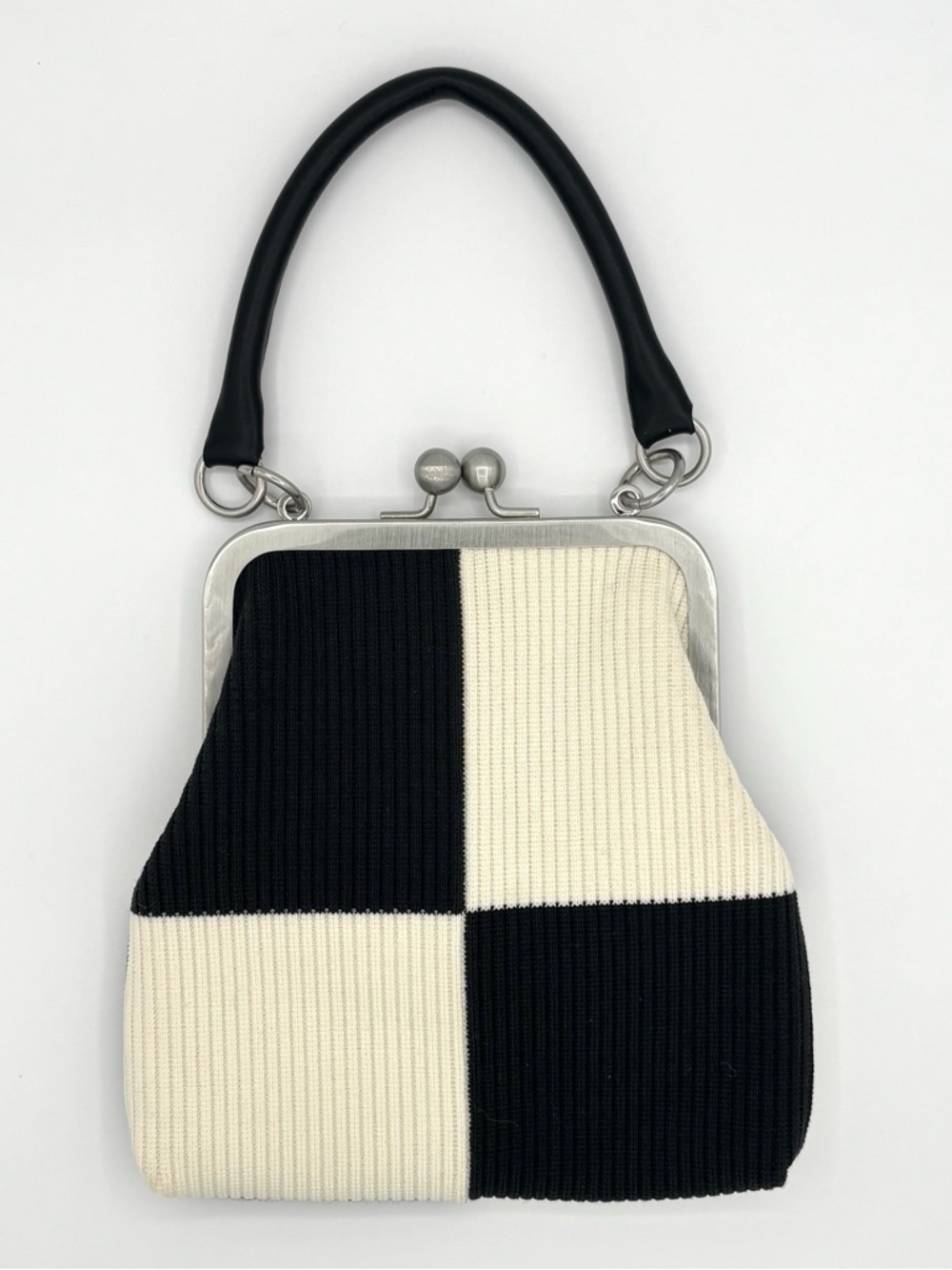 MARGE SHERWOOD BOLITA FRAME BAG - BLACK/IVORY